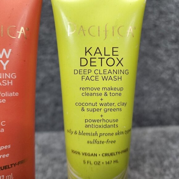 2 Pacifica Beauty Deep Cleansing Brightening Face Wash  Kale Detox Glow Baby 5Oz - Picture 5 of 7